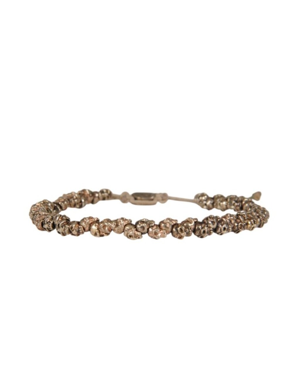 M Cohen by Maor Crowded Skull Row Wrap Bracelet 925 Silver Limited Skeleton